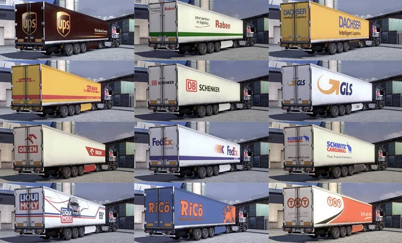 Мод "Real Logo Trailer & Company Names" для Euro Truck Simulator 2