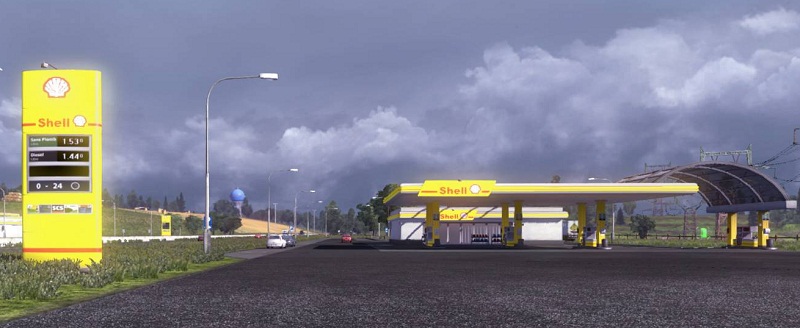 Мод "European Gas Station" для Euro Truck Simulator 2