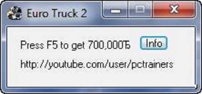 Мод "Trainer +1 (Money Cheat)" для Euro Truck Simulator 2