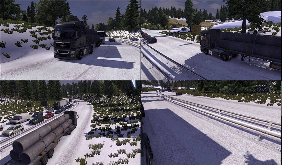 Мод "Winter ETS-2" для Euro Truck Simulator 2