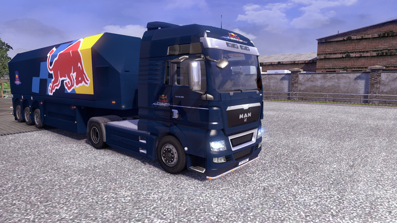 Red Bull Racing Hochglanz V 1.0 MAN and Trailers  для ETS 2