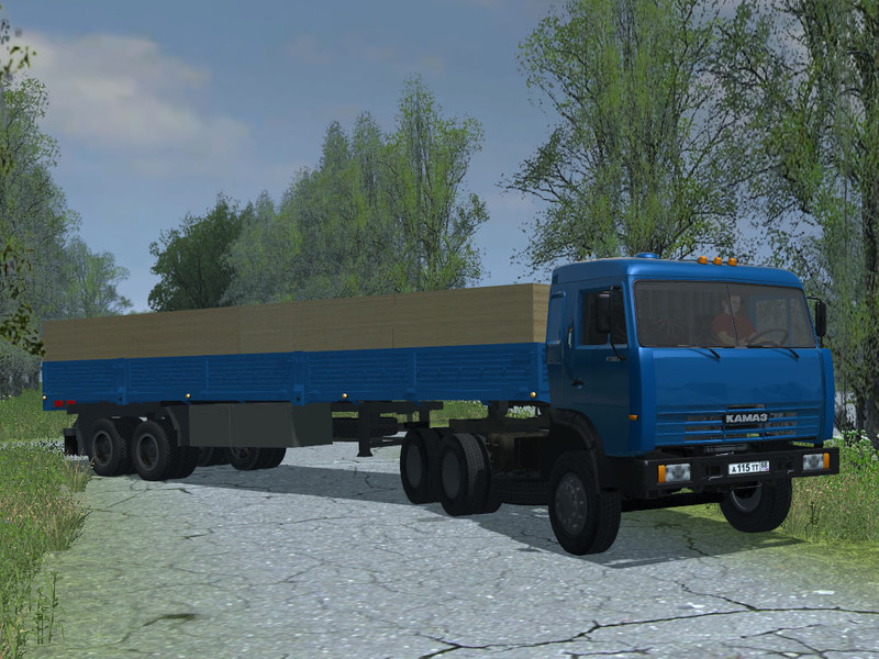 Kamaz 54115 and Trailer v 2.0