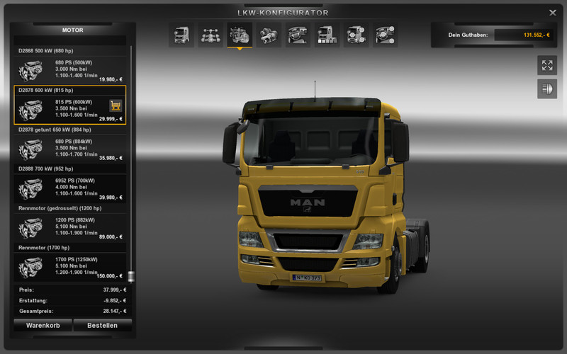 Motors For MAN Trucks V 1.3.1