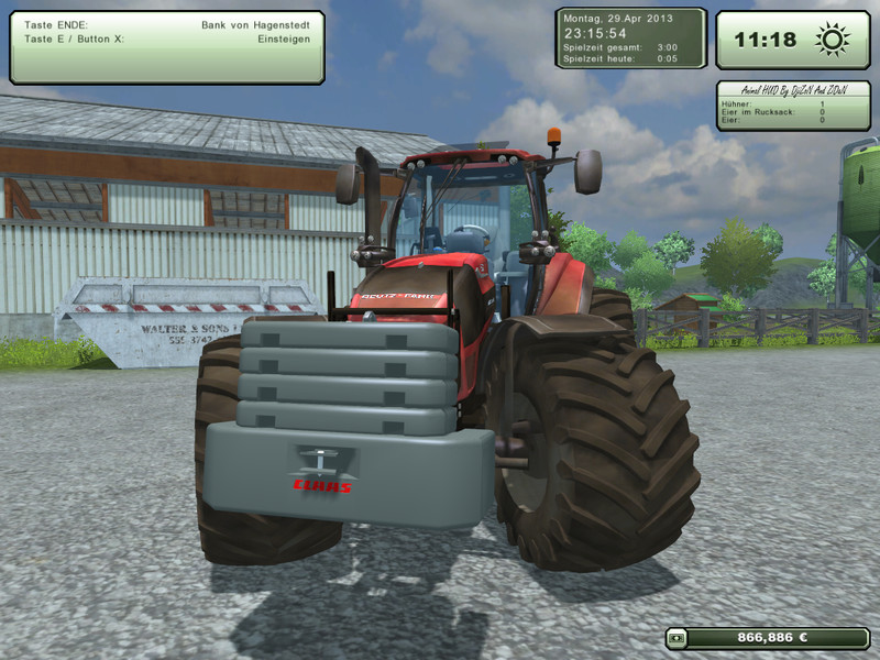 Claas Xerion front weight v1.0