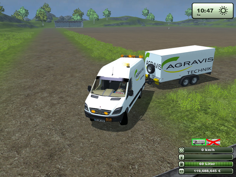 Mercedes Sprinter with trailer v 1.0 final