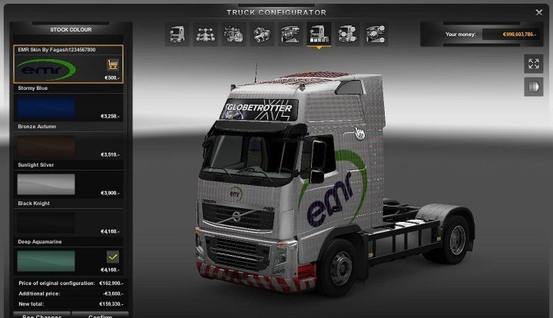 EMR Volvo skin