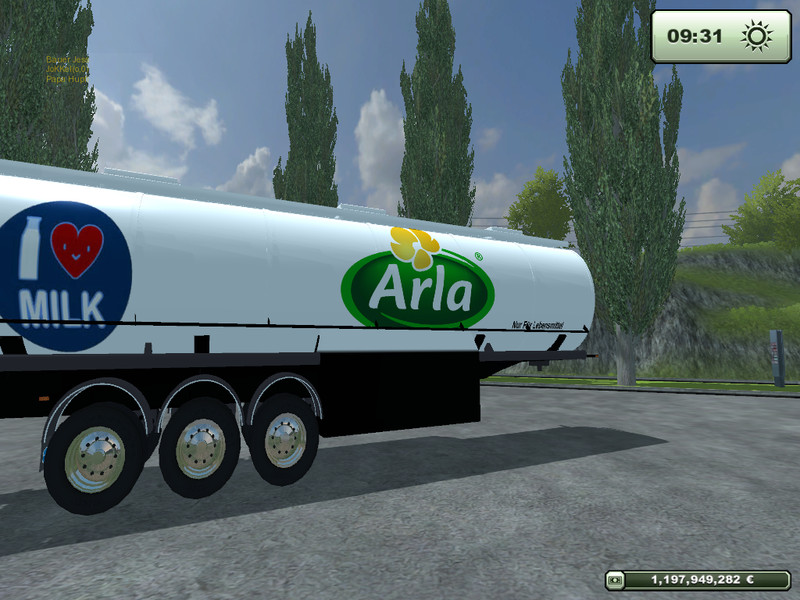 Milk trailer with ARLA Skin v 1.0