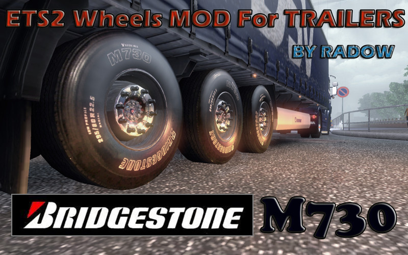 BRIDGESTONE M730 MOD Wheels For Trailer V 1.0