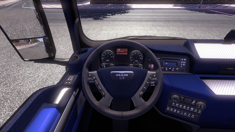 MAN Tgx Blue Interior v 1.0