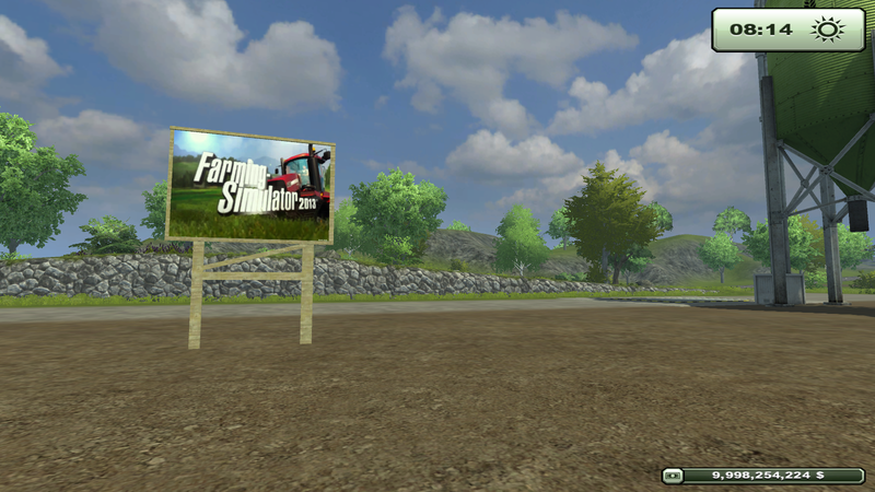 Placeable advertising sign Farming Simulator v 1.0