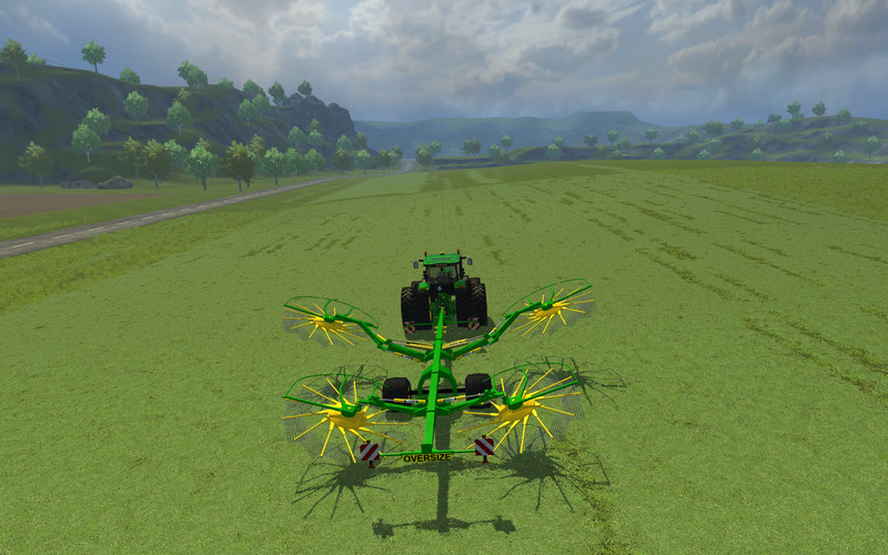 John Deere four-rotor swather v 1.0