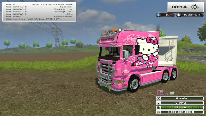 Scania longliner Hello Kitty v 1.0