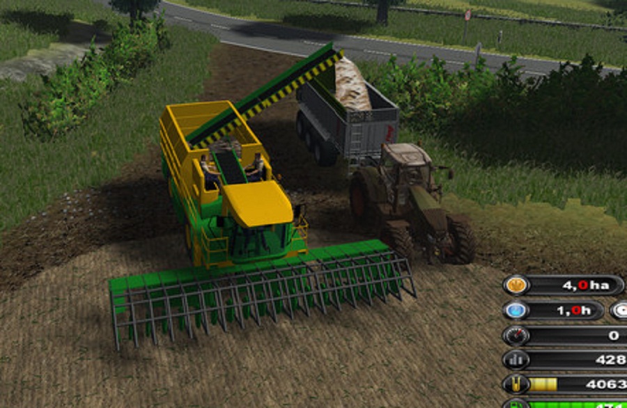 Ploeger harvester with autopilot v 1.0