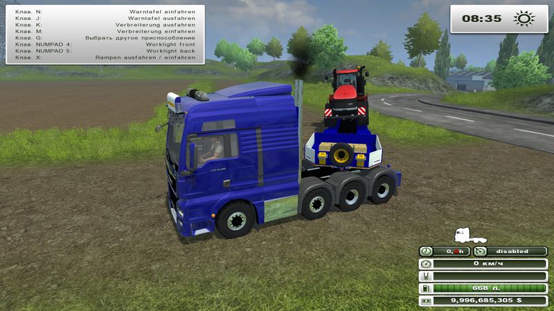 MAN TGX Euro6 & Tieflader v 1.0