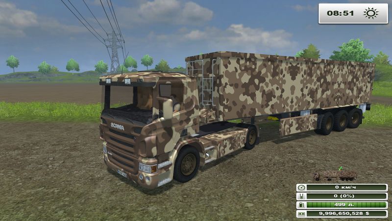 Scania R420 & Kroeger SRB35 Desert v 1.0